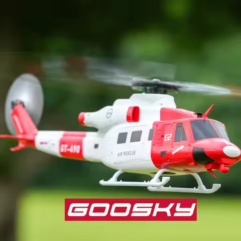 2025 New Goosky E2 1:35 Remote-controlled Helicopter Gps Intelligent Drone Resembling Real Uh-1y Hel