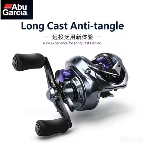 New ABU GARCIA Metal Micro Droplet Wheel Roadside Pole Blackout Long throw Fishing Wheel Anti explos