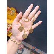 Xuping brass chain coin necklace