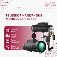 Teleskop Lensa Binocular Handphone 50x60 Teropong Zoom Jarak Jauh (MAX)