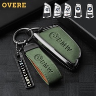 Zinc Alloy Leather Car Key Case Protector Full Wrap Cover Smart Key For BMW G20 F30 E60 E46 E90 F10 