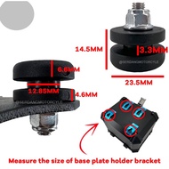 [1PCS] Base Plate Bush Bracket Plastic Screw Universal Base Plate Bush Bracket Holder Screw Top Box 