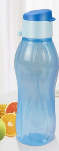 Tupperware flip cap small bottle flip cap - 310ml blue