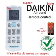 daikin air cond remote control (free battery)