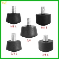 Yuf Universal Antislip 3 8 or 1 4 Inches Tripods Monopod Rubber Foot Spikes for