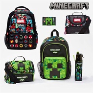 [READY STOCK] [ORIGINAL]Smiggle Backpack Marvel My World Minecraft Golden football console School bag boy bag Beg Sekolah Backpack School supplies boys cool bag