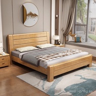 Economical New Chinese Style Double Bed for Rental Apartments1.8Single Bed Master Bedroom Full Solid