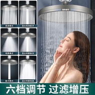 AT-🛫Supercharged Top Spray Large Shower Home Bathroom Shower Head Bath Water Heater Filter Shower Head Nozzle Set