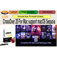 CrossOver 25  For Mac support macOS Sequoia  (M1/M2/M3/M4 /Intel)[LIFETIME & FULL WORKING] Full Vers