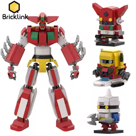 Bricklink Technical Robot Japan Anime Figures Bricks Head Sets Getter Robo Machine Deformation Robot