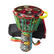 New Professional 8-Inch African Percussion Instrument Colorful Hand Drum with Acrylic Drum Face and 
