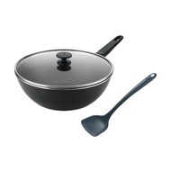 ZWILLING NOW Marble Wok 30cm with Silicone Spatula