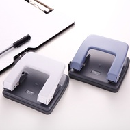 Deli Double-Hole Puncher A4 Paper Metal Puncher Multifunctional Labor-Saving Large Two-Hole Puncher 