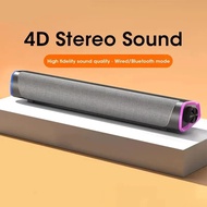 4D Computer Speaker Bar Stereo Sound Subwoofer Bluetooth Speaker For Macbook Laptop Notebook PC Musi