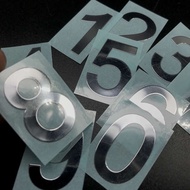 0-9 Mirror Metal Number Sticker Clock Moment Number Locker Number House Number Can Be Customized Siz