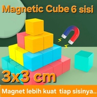 Magnetic cube 6 sides 3cm, magnetic cube