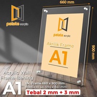 ACRYLIC Frame A1 ACRYLIC Frame A1 3MM+2mm LANDSCAPE/ Premium PORTRAIT/