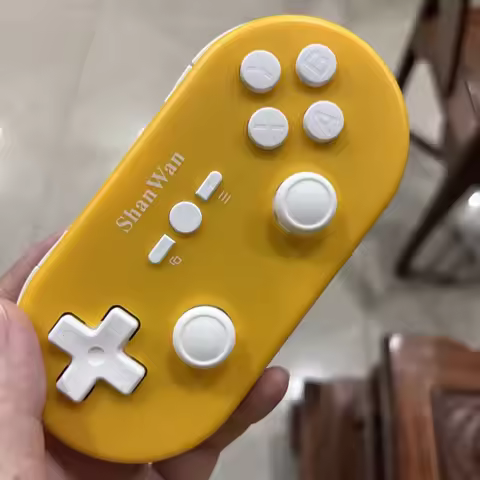 2024 New Shanwan Q37 Mini Gamepad Wireless Bluetooth Micro Game Controller Hall Double Rocker Game G