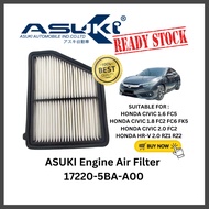 ASUKI Engine Air Filter Honda Civic 1.6 FC5 1.8 FC2 FC6 FK5 2.0 FC2 HR-V 2.0 RZ1 RZ2 Spare Part FA-5