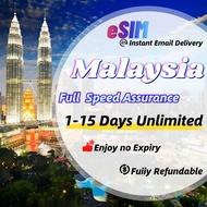 Malaysia eSIM 1-15Days Daily 500MB-2GB Unlimited Data | Instant Email Delivery