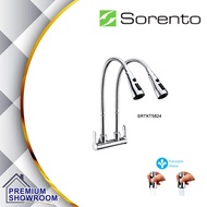SORENTO Wall Mounted Flexible DOUBLE Kitchen Tap / Sink Tap / Cold Tap / Water Tap / Kitchen Faucet 