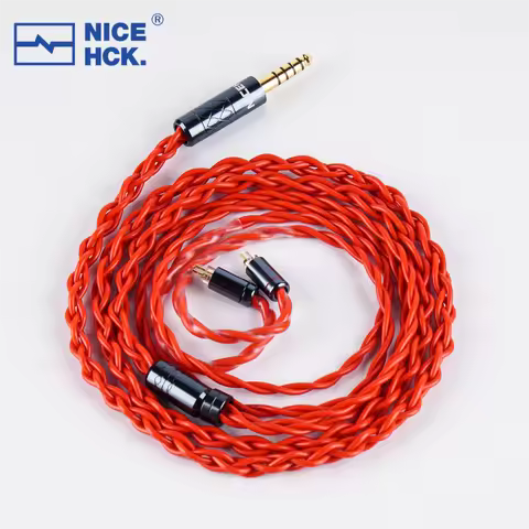 NICEHCK RedLava Audio IEM Upgrade Cable High Purity Induction Annealing Copper MMCX/0.78mm 2Pin for
