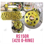 Sprocket Set O-Ring Hoyo Rs Rs150 X (420 Gold) O-Ring Chain Sprocket