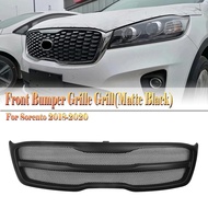 Front Grille Racing Grill For Kia Sorento 2018 2019 2020 Real Carbon Fiber/Fiberglass Car Upper Bump
