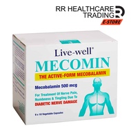 Live-Well Mecomin (Mecobalamin 500mcg) Exp 09/2025