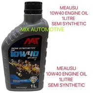 MEAUSU Engine Oil SAE Semi Synthetic 10W40 1L / Minyak Hitam 10/40 1L 10-40 Semi Synthetic Offer harga pemborong