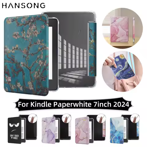For Kindle 11th Generation Case Printing Cover Auto Wake Sleep For Kindle Paperwhite 6th 7th New Mag