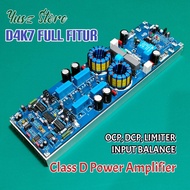 Kit Class D D4K7 Fullbridge Fullfitur Power amplifier 8 mosfet