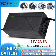 36V 48V 60V 72V Charger 2A 5A Lithium Battery Pack 42 54.6 67.2 84V 10 13 16 20S Smart Intelligent F
