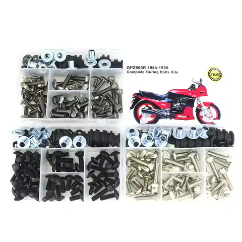 Fit For Kawasaki GPZ900R 1984-1996 Full Fairing Kit Motorcycle Steel Screws Nuts Fairing Clips GPZ 9
