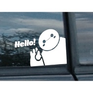 Hello Baymax Big Hero 6 Car Sticker - Car Laptop Machook Decal Sticker