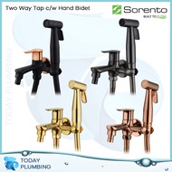Sorento Bathroom Two Way Tap c/w Hand Bidet SRT102-RG SRT103-GM SRT104-GY SRT105-FRG