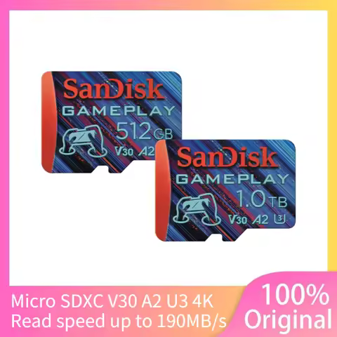 SanDisk C10 U3 V30 Micro SD GAME PLAY Memory Card 1TB 512GB 256GB 128G Flash TF Card For 4K Gopro Ni