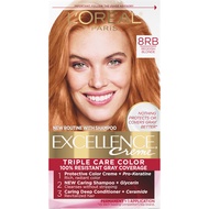 L'Oreal Paris Excellence Creme Permanent Triple Care Hair Color, 8RB Medium Reddish Blonde, Gray Cov