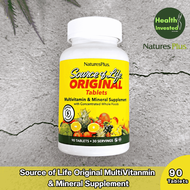 <NaturesPlus> Source of Life Original Multi-Vitamin & Mineral Supplement 90 Tablets อาหารเสริมวิตามิ