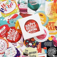 SMB045 Happy Birthday Wishes Greeting Sticker 38 Pcs