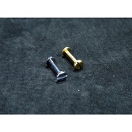 KH Handmade Leather Studio Chip Remote Control Key Case Parts 18mm Turnbuckle Hardware Benz BMW Vesp