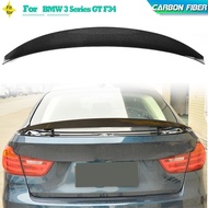 Carbon Fiber Car Rear Trunk Spoiler Boot Wing Lip For BMW 3 Series GT F34 Hatchback 4 Door 2014-2017