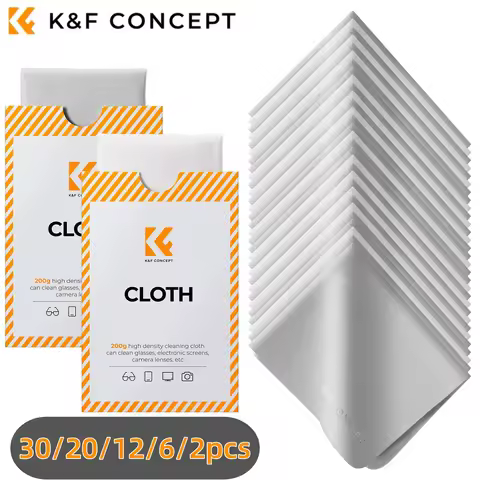 K&F CONCEPT 6*7inch Premium Microfiber Cleaning Cloths Lens Cleaning Cloth for Camera Lenses, Eyegla