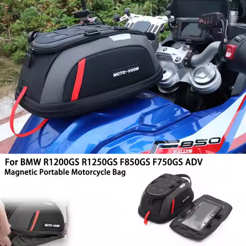 Tank Bag Motorcycle Magnetic Motorcycle Tank Bag Portable Card Phone Tool Bag Universal Black For R1