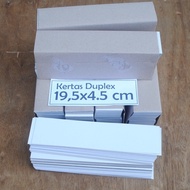 Duplex paper 19.5x4.5 cm