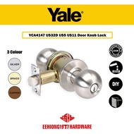 YALE VCA4147 US32D US5 US11 CA5147 US32D Stainless Steel Cylindrical Knob Lock-Entrance Door Knob Lock Set Kunci Pintu