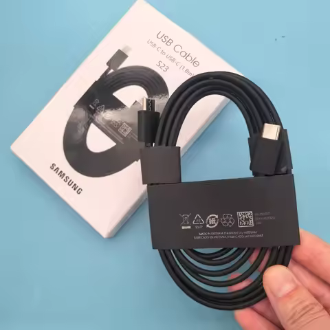 Samsung S23 1.8M PD USB Type C Cable 25W 45W 3A Fast Quick Charging Data Line For Galaxy A57 A37 S24