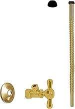 Westbrass D105K12X-01 5/8" 3/8" OD x 12" Corrugated Supply Kit, Polished Brass