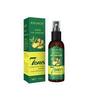 Eelhoe#~ 7days Ginger Germinal Oil Hair Regrowth Spray Moisturizing Scalp Mage Hair Care Essence Ant