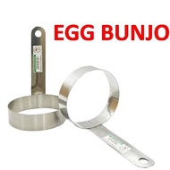 Stainless Steel Egg Frying Round Shape / Fried Egg Tools Egg Bunjo / Egg Banjo alat masak telur burg